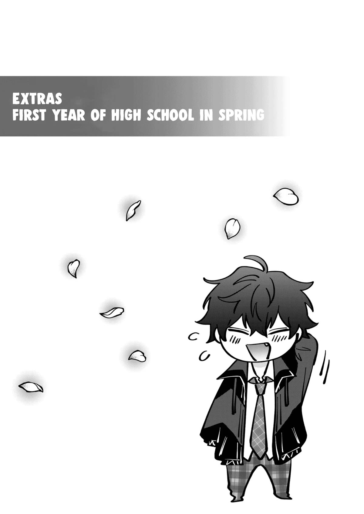 Sensitive Boy Chapter 6.5 page 1 - Chapter 6.5: Extras - First year of high school in spring