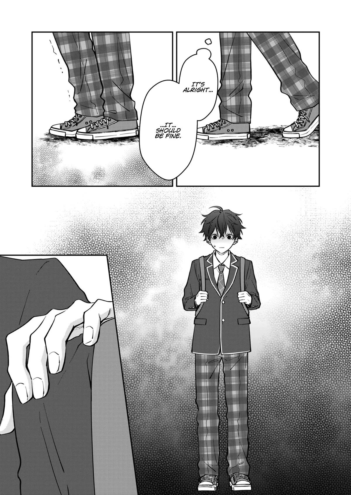 Sensitive Boy Chapter 6.5 page 4 - Chapter 6.5: Extras - First year of high school in spring