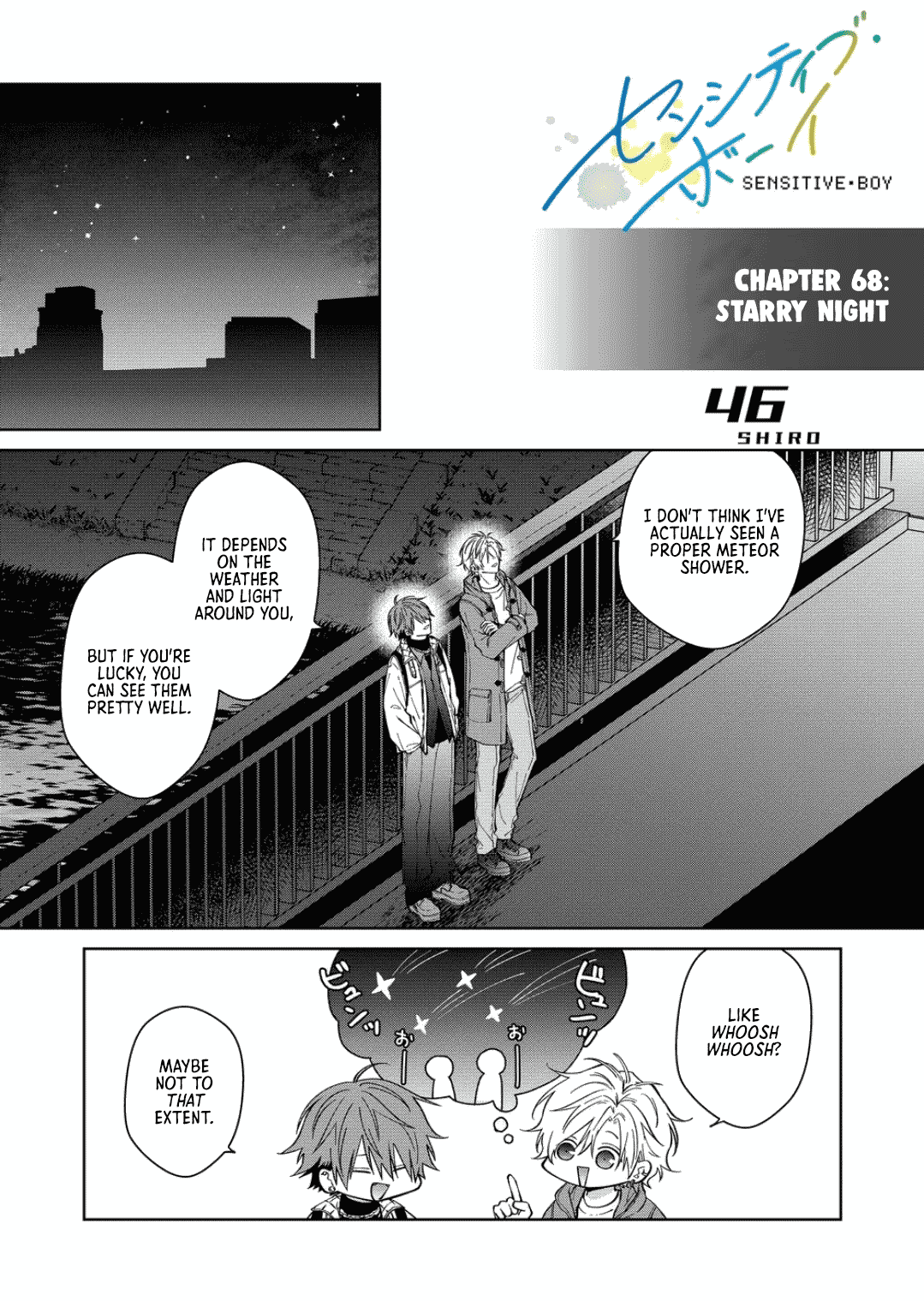 Sensitive Boy Chapter 68 page 1 - Chapter 68: Starry Night