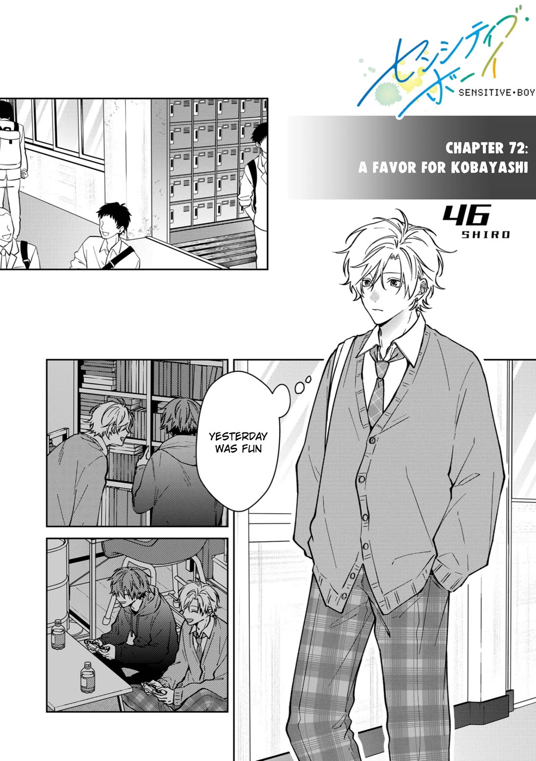 Sensitive Boy Chapter 72 page 1 - Chapter 72: A Favor For Kobayashi