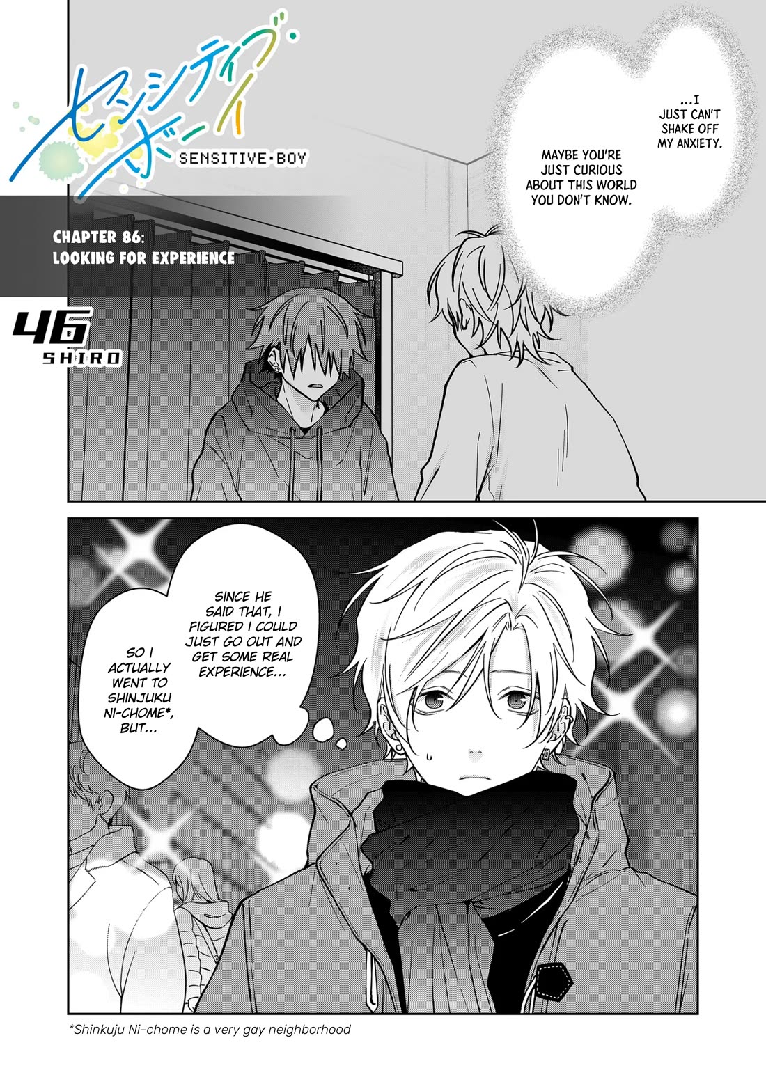 Sensitive Boy Chapter 86 page 1 - Chapter 86: Looking for Experience
