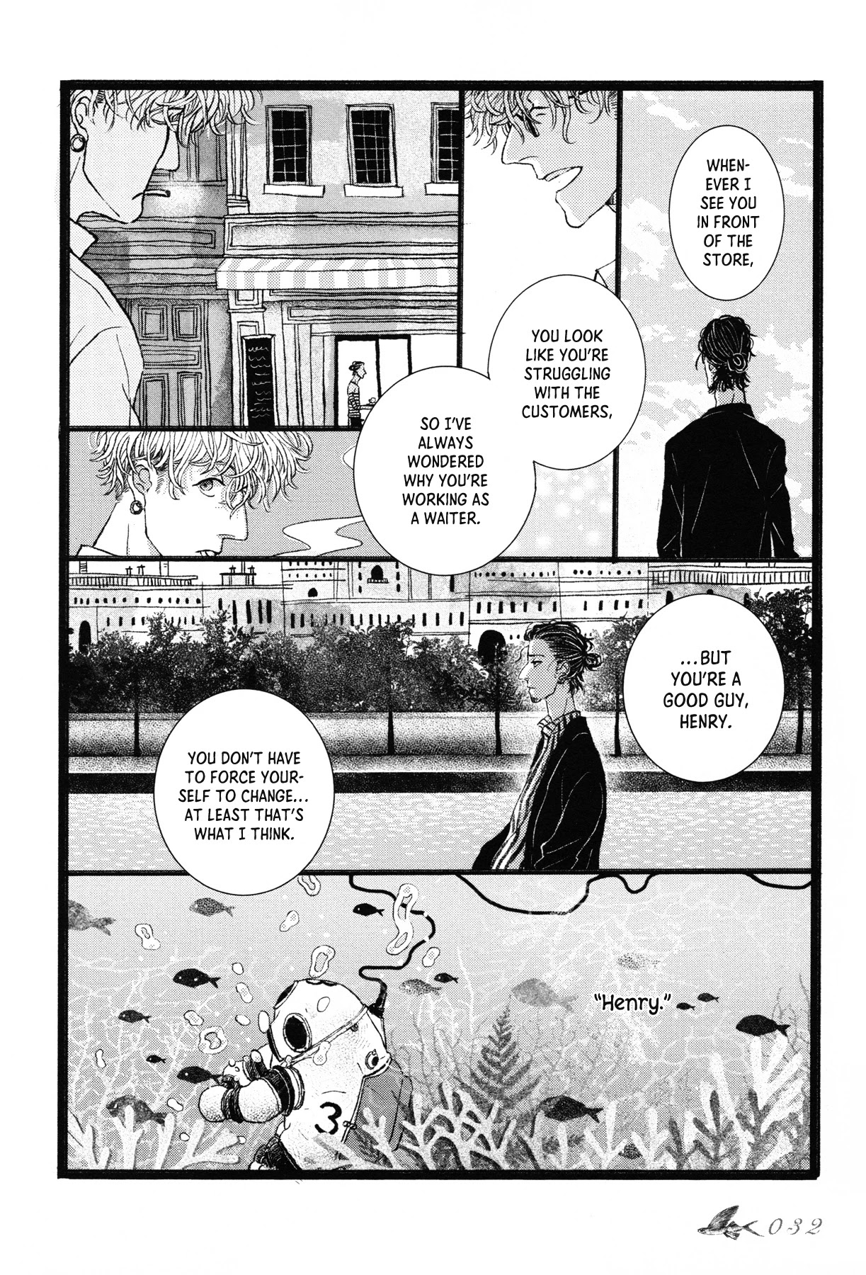 Sensuishi to Kurage Chapter 1 page 32 - Chapter 1: The Diver and the Jellyfish
