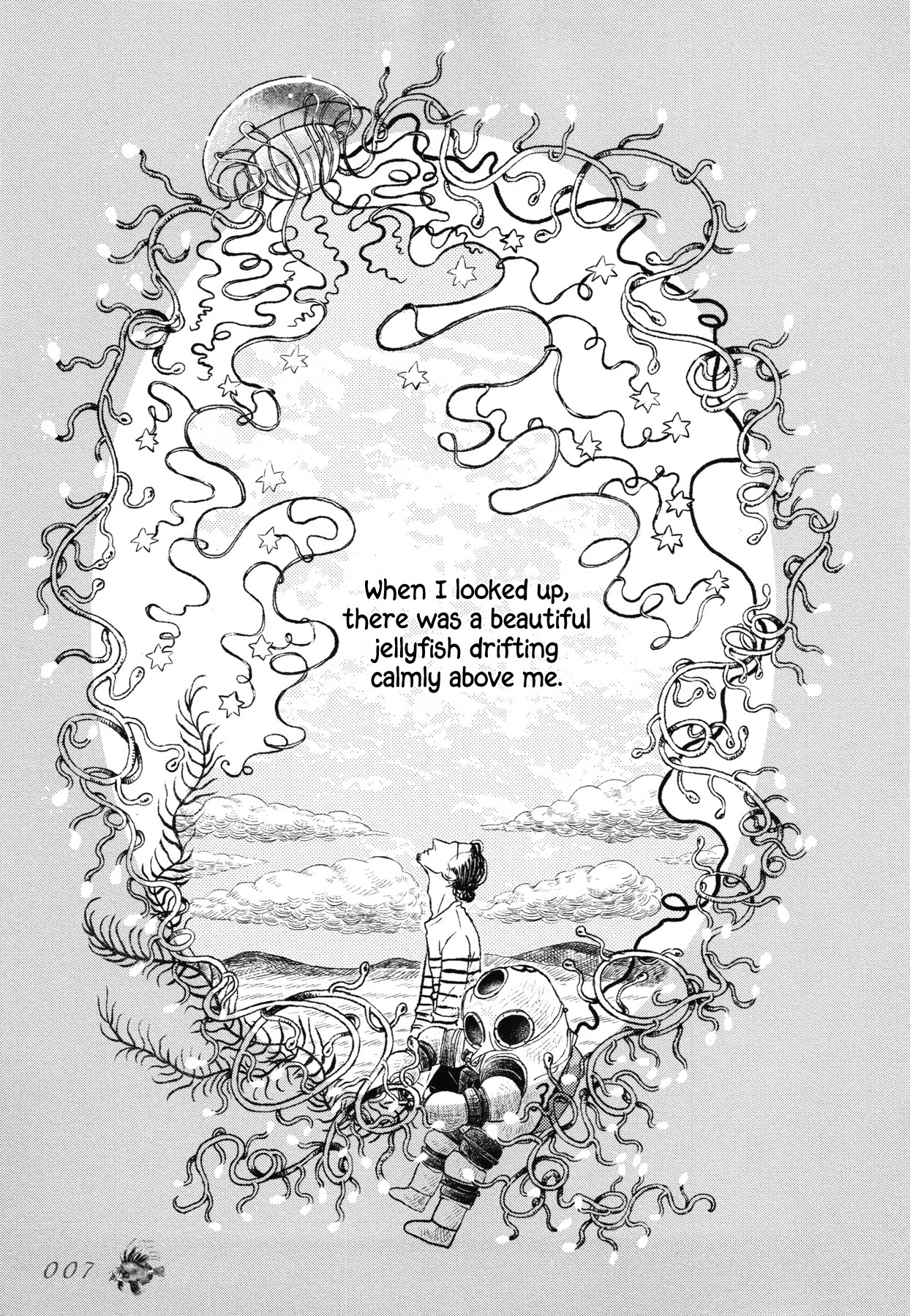 Sensuishi to Kurage Chapter 1 page 7 - Chapter 1: The Diver and the Jellyfish