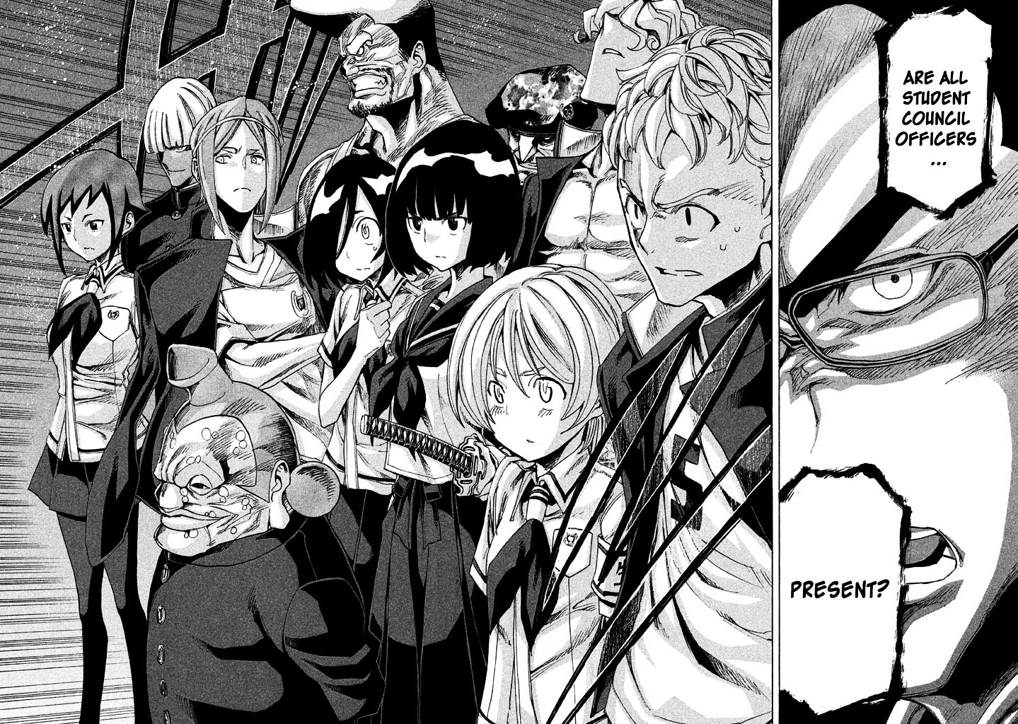 Sentou Hakai Gakuen Dangerosu Chapter 10 page 36 - Chapter 10 : Previous Night
