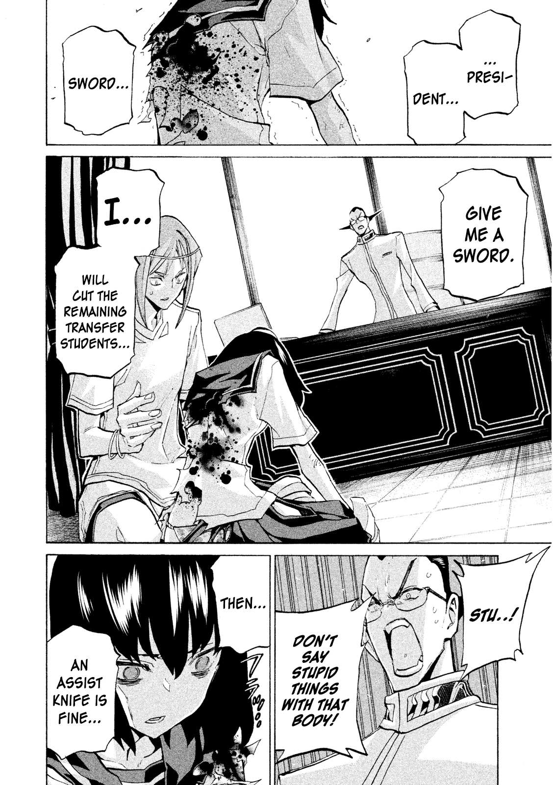 Sentou Hakai Gakuen Dangerosu Chapter 32 page 38 - Chapter 32: Takuya The Ultra-Righteous