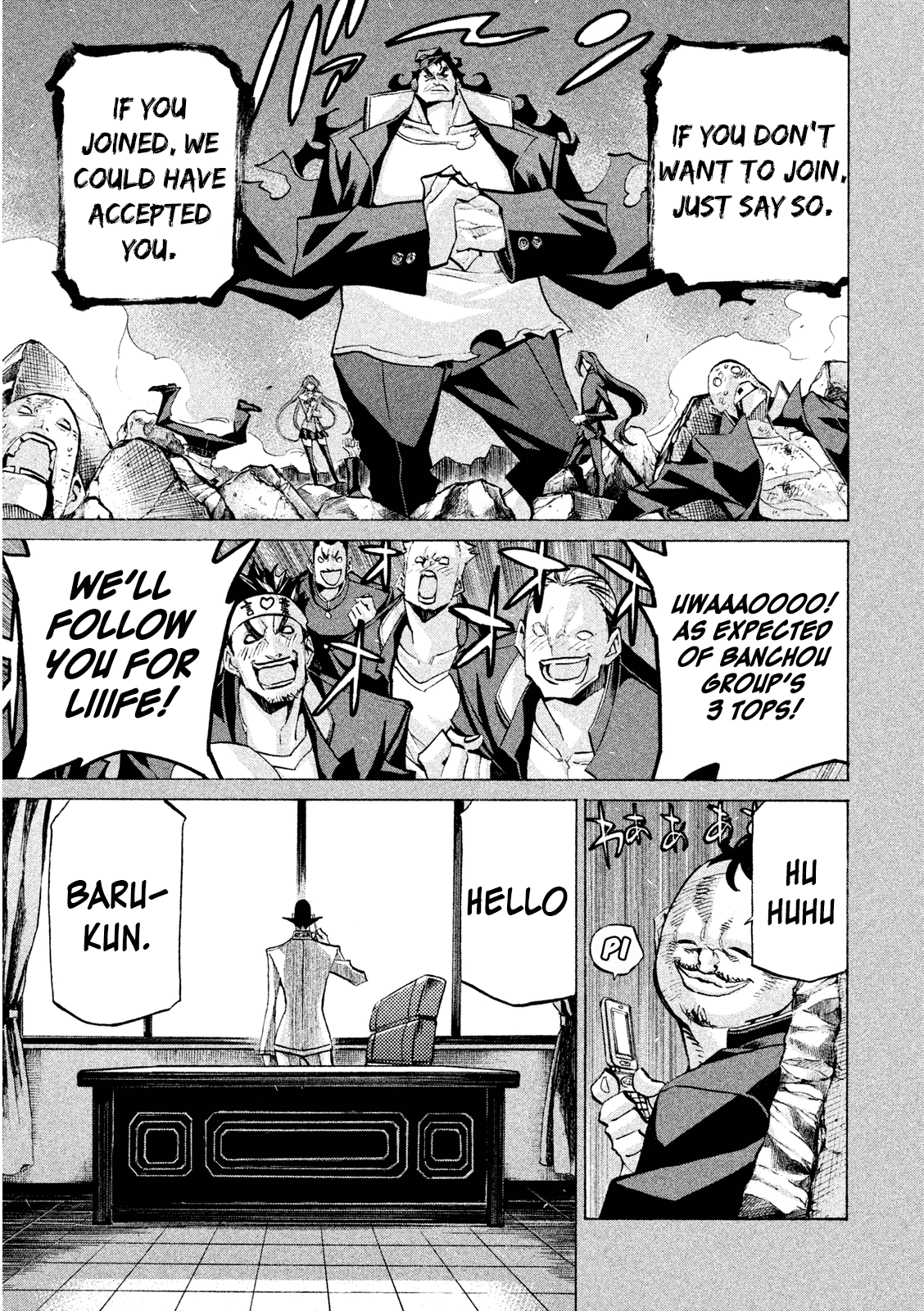 Sentou Hakai Gakuen Dangerosu Chapter 32 page 9 - Chapter 32: Takuya The Ultra-Righteous