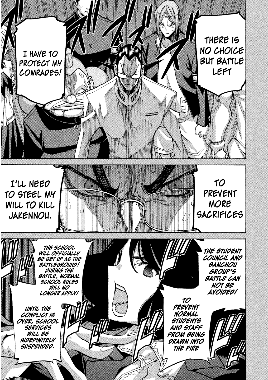 Sentou Hakai Gakuen Dangerosu Chapter 34 page 21 - Chapter 34: Kurokawa Mei