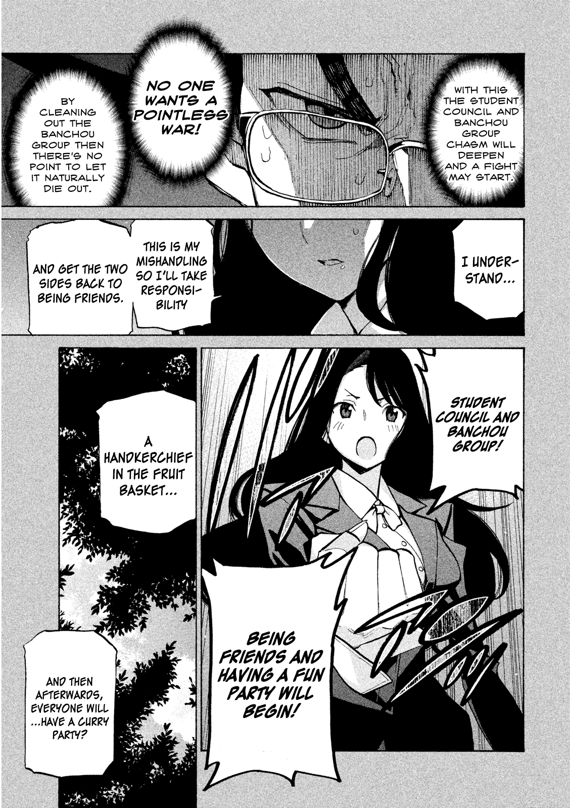 Sentou Hakai Gakuen Dangerosu Chapter 34 page 9 - Chapter 34: Kurokawa Mei