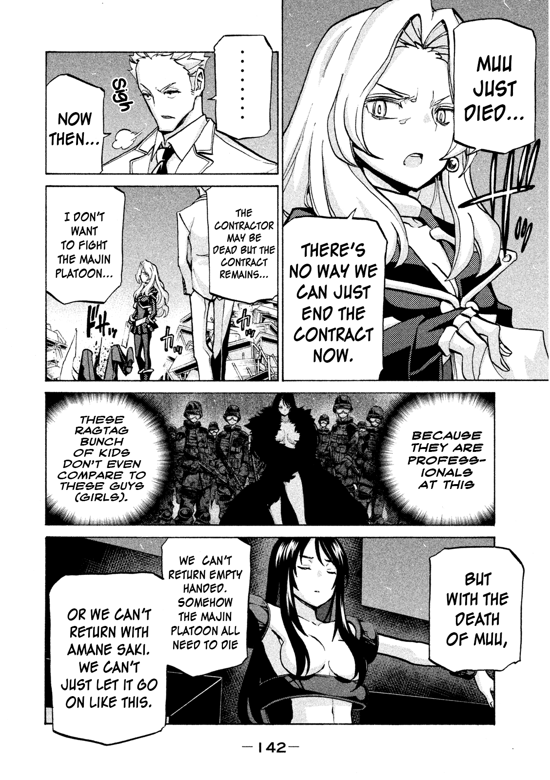 Sentou Hakai Gakuen Dangerosu Chapter 35 page 14 - Chapter 35: A Battle Without Honor or Humanity, Part One