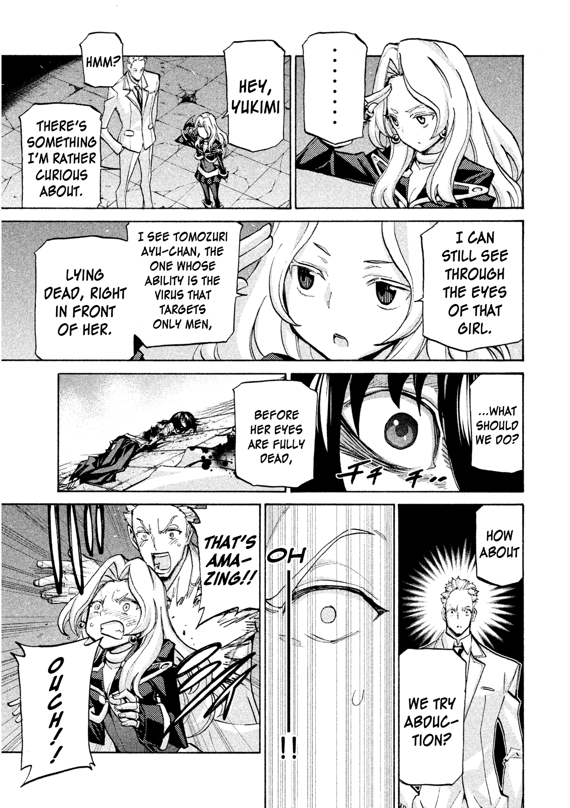 Sentou Hakai Gakuen Dangerosu Chapter 35 page 15 - Chapter 35: A Battle Without Honor or Humanity, Part One