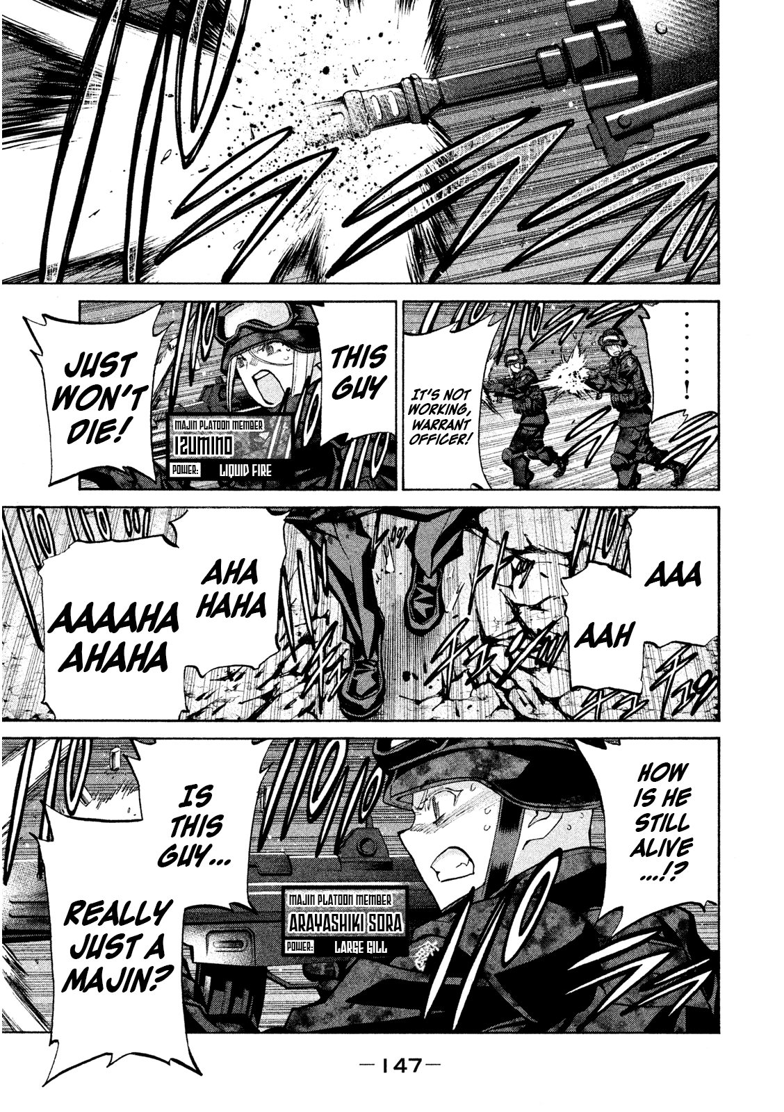 Sentou Hakai Gakuen Dangerosu Chapter 35 page 19 - Chapter 35: A Battle Without Honor or Humanity, Part One