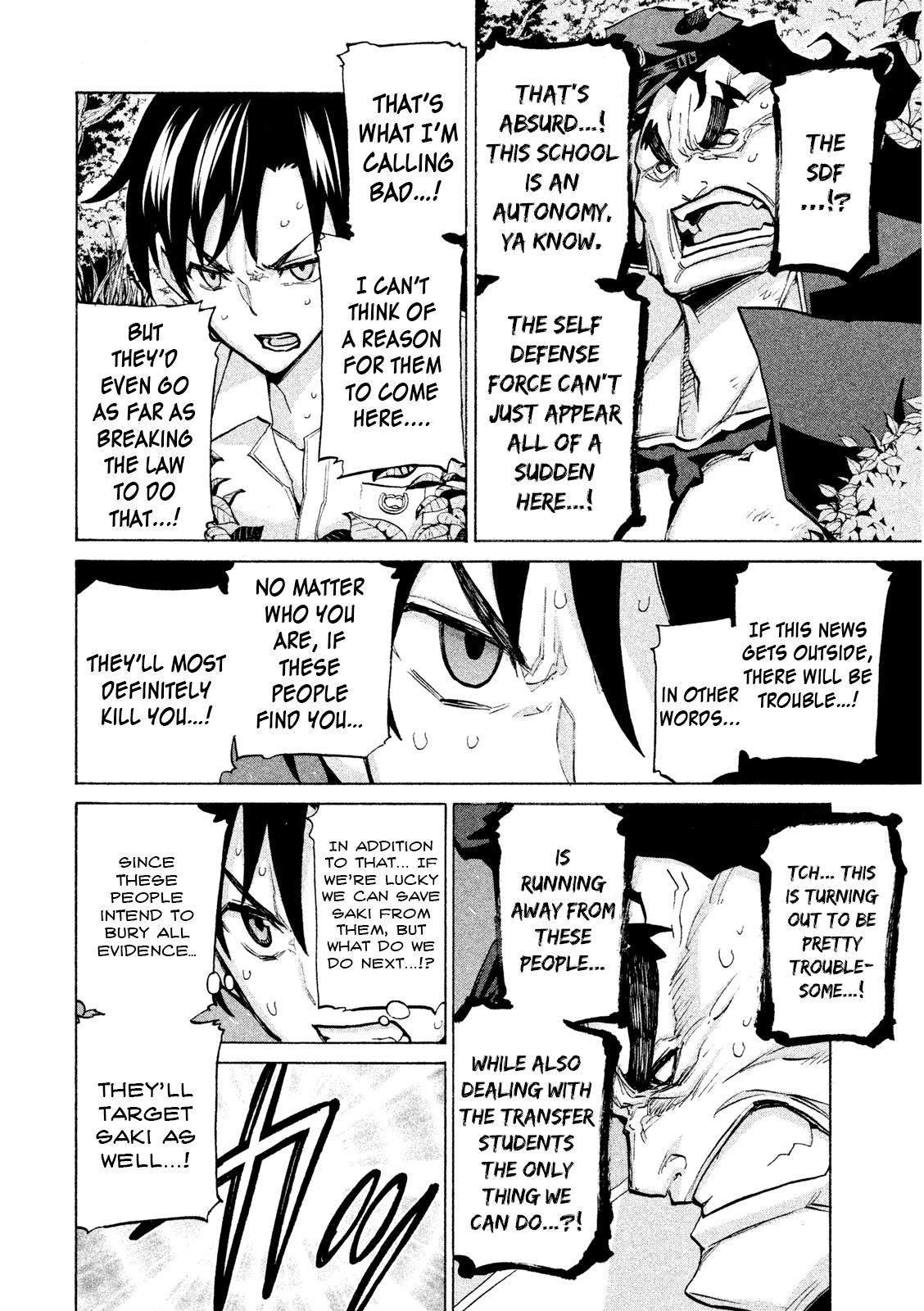 Sentou Hakai Gakuen Dangerosu Chapter 35 page 24 - Chapter 35: A Battle Without Honor or Humanity, Part One