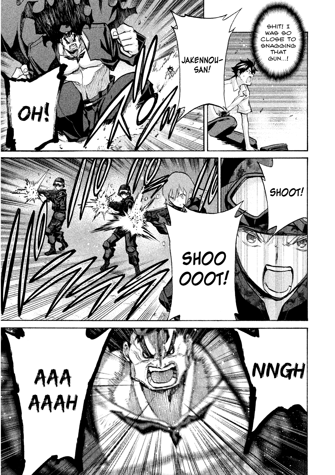 Sentou Hakai Gakuen Dangerosu Chapter 35 page 33 - Chapter 35: A Battle Without Honor or Humanity, Part One