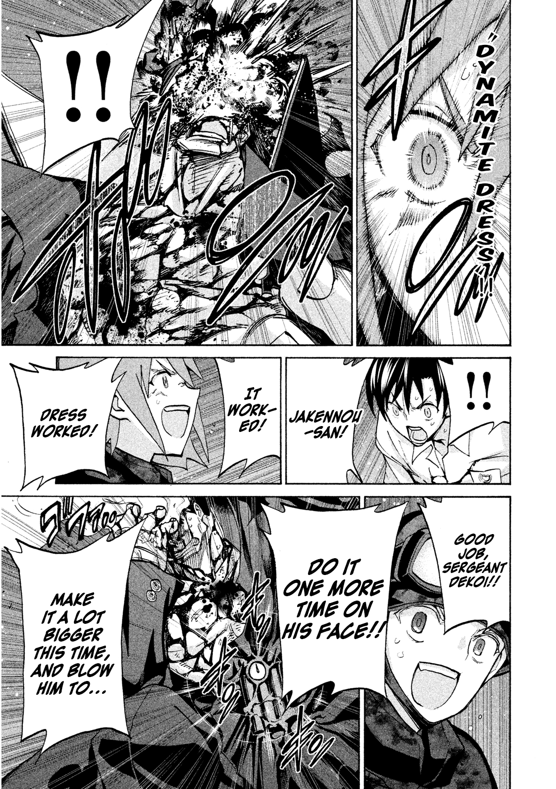 Sentou Hakai Gakuen Dangerosu Chapter 35 page 39 - Chapter 35: A Battle Without Honor or Humanity, Part One