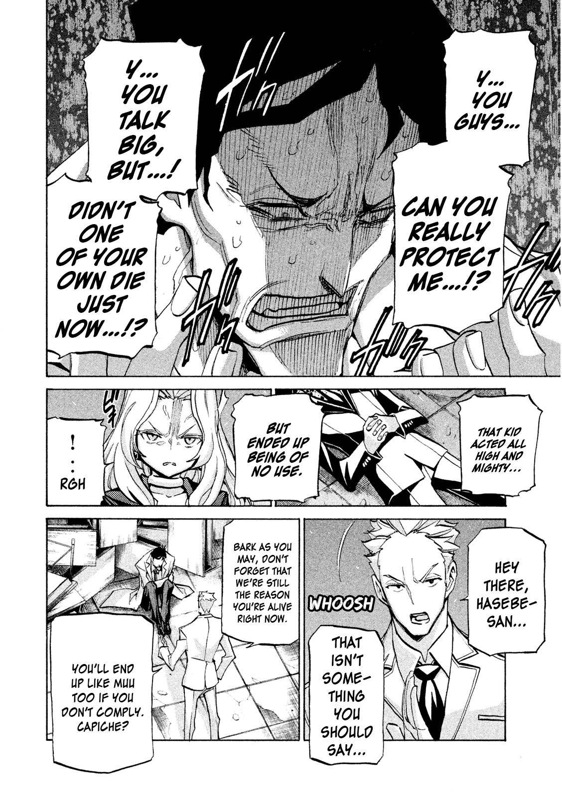 Sentou Hakai Gakuen Dangerosu Chapter 35 page 6 - Chapter 35: A Battle Without Honor or Humanity, Part One