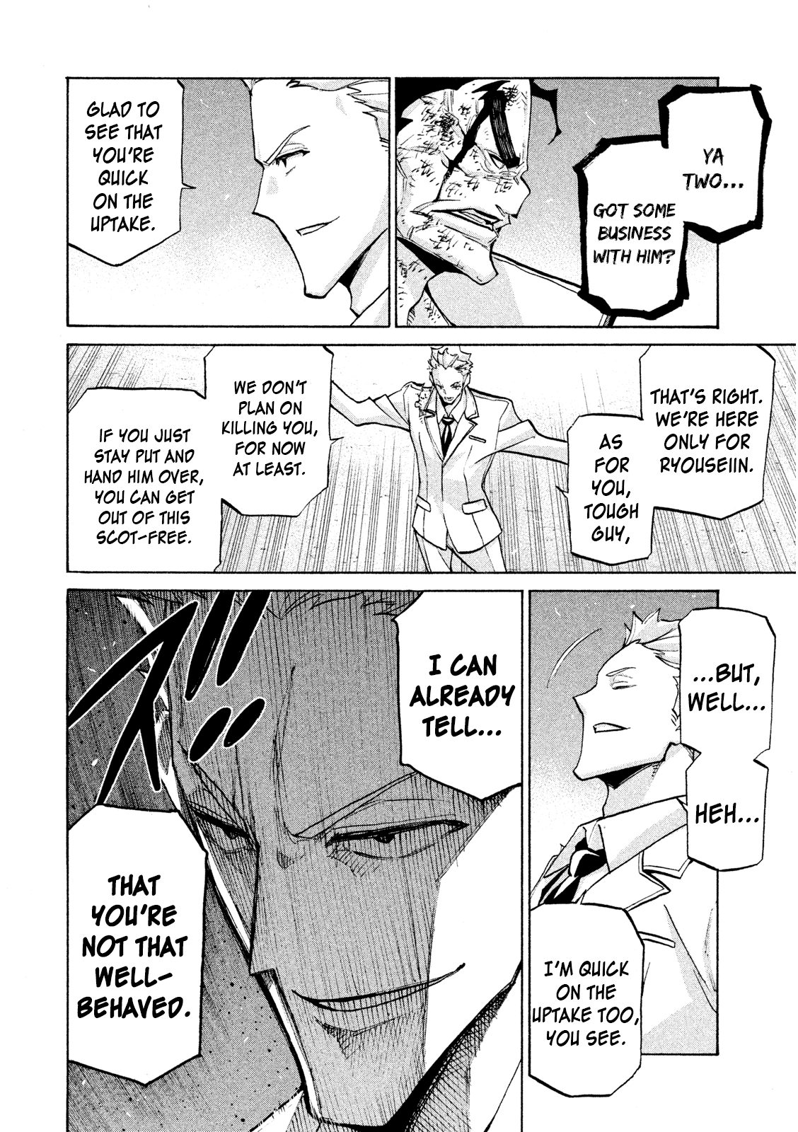 Sentou Hakai Gakuen Dangerosu Chapter 36 page 10 - Chapter 36: A Battle Without Honor or Humanity, Part 2