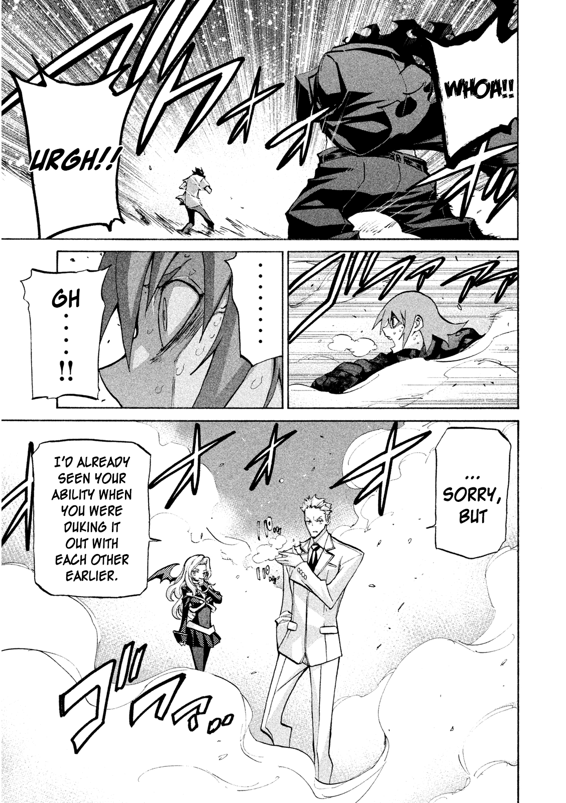 Sentou Hakai Gakuen Dangerosu Chapter 36 page 5 - Chapter 36: A Battle Without Honor or Humanity, Part 2