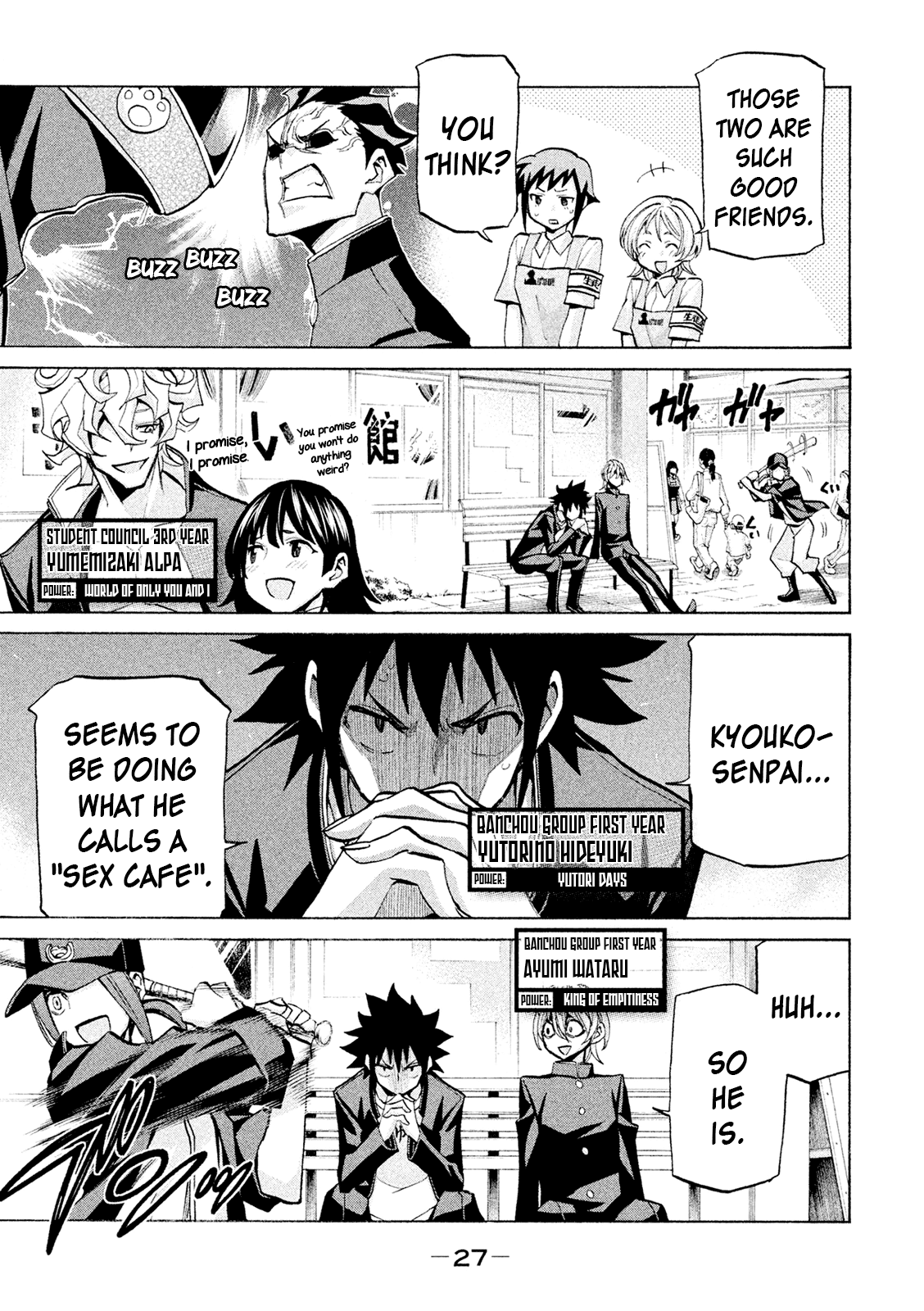 Sentou Hakai Gakuen Dangerosu Chapter 37 page 25 - Chapter 37: Kibousaki School Festival