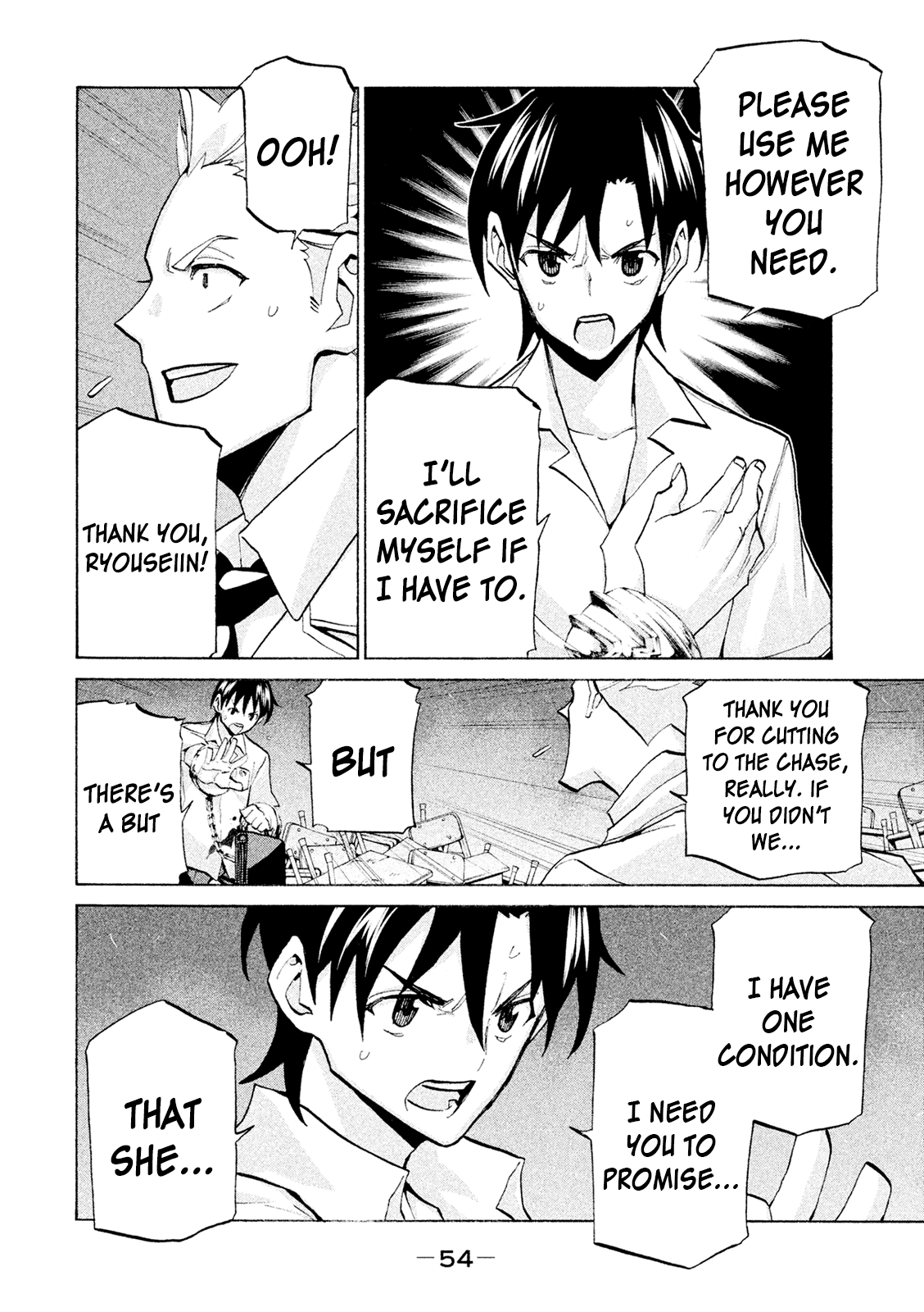 Sentou Hakai Gakuen Dangerosu Chapter 38 page 10 - Chapter 38: Trinity
