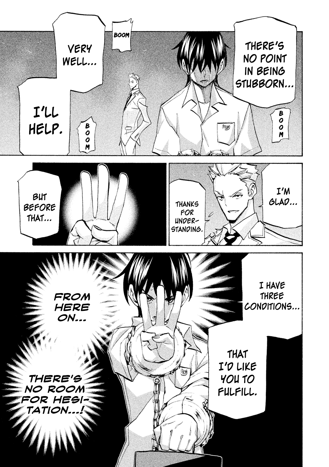 Sentou Hakai Gakuen Dangerosu Chapter 38 page 25 - Chapter 38: Trinity