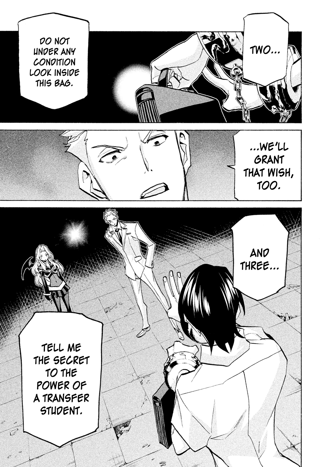 Sentou Hakai Gakuen Dangerosu Chapter 38 page 27 - Chapter 38: Trinity