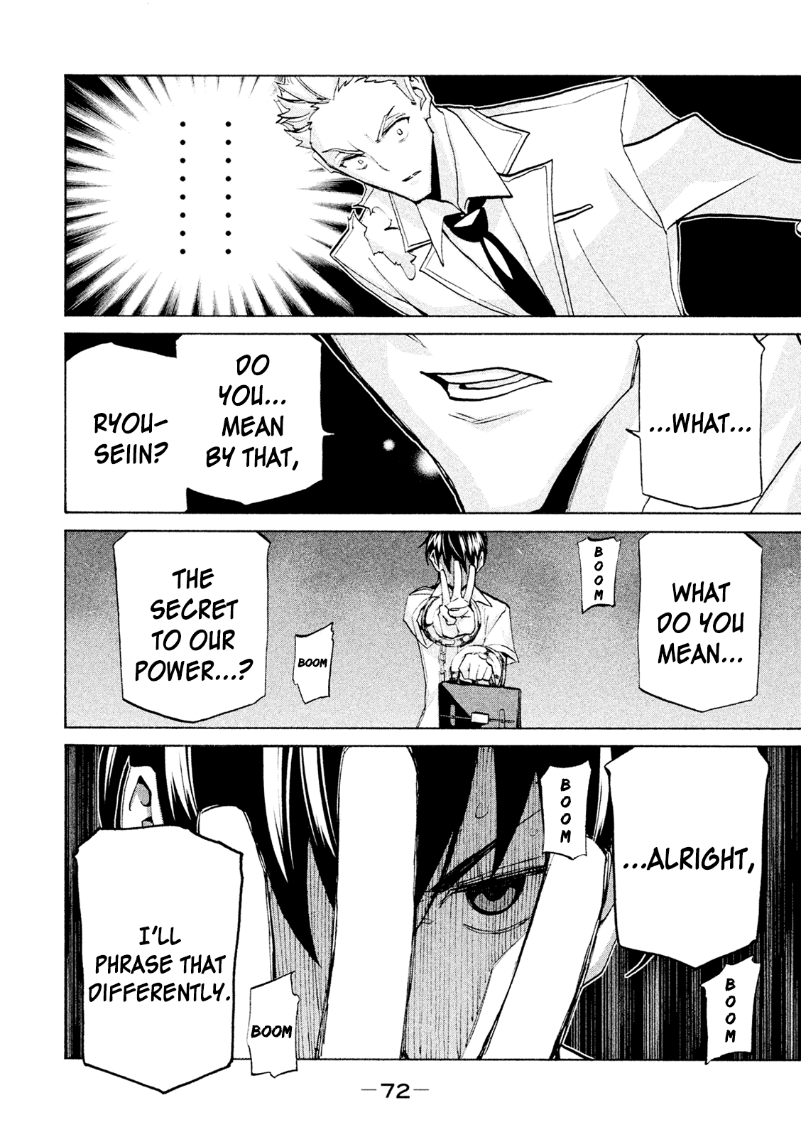 Sentou Hakai Gakuen Dangerosu Chapter 38 page 28 - Chapter 38: Trinity