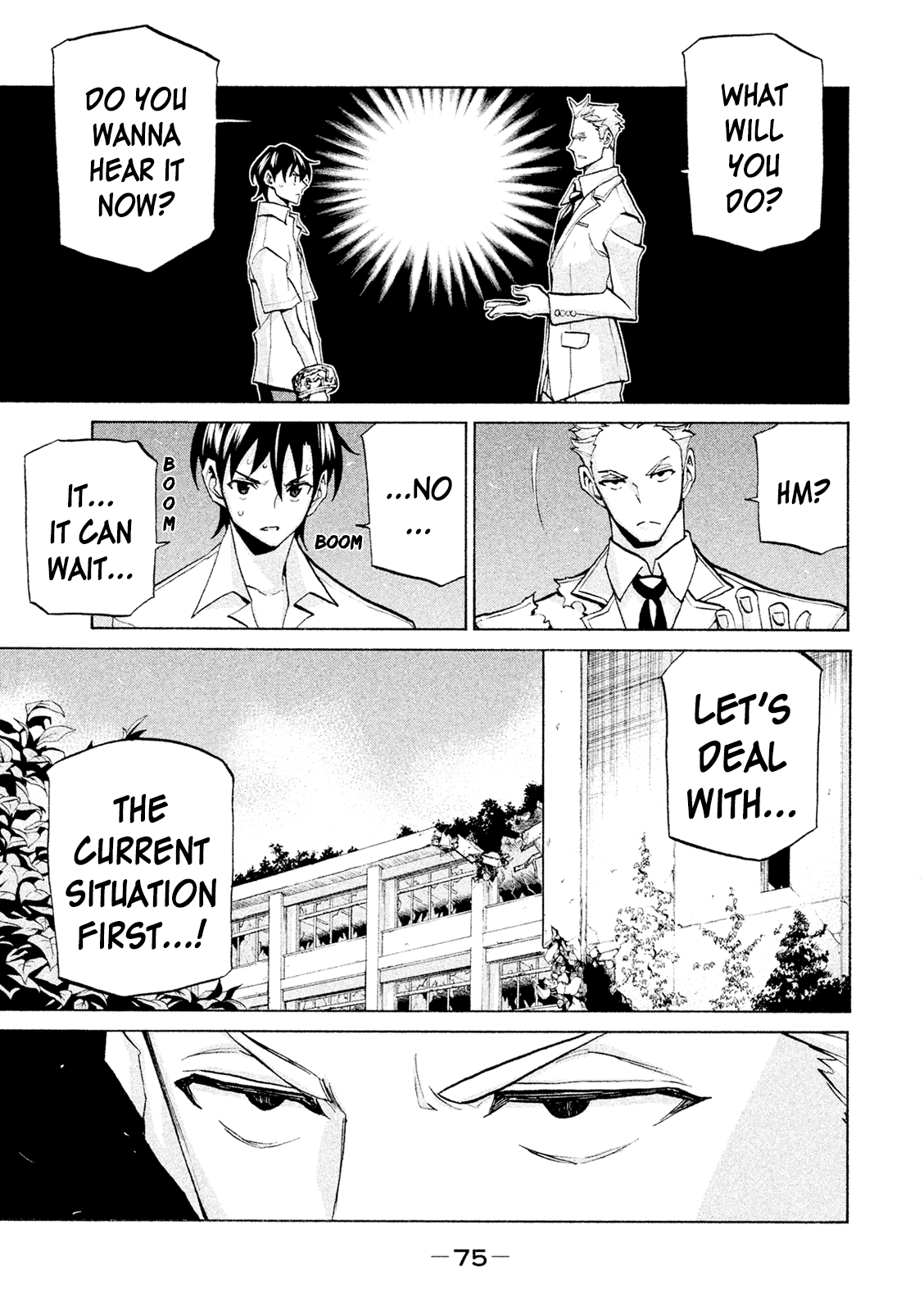 Sentou Hakai Gakuen Dangerosu Chapter 38 page 31 - Chapter 38: Trinity