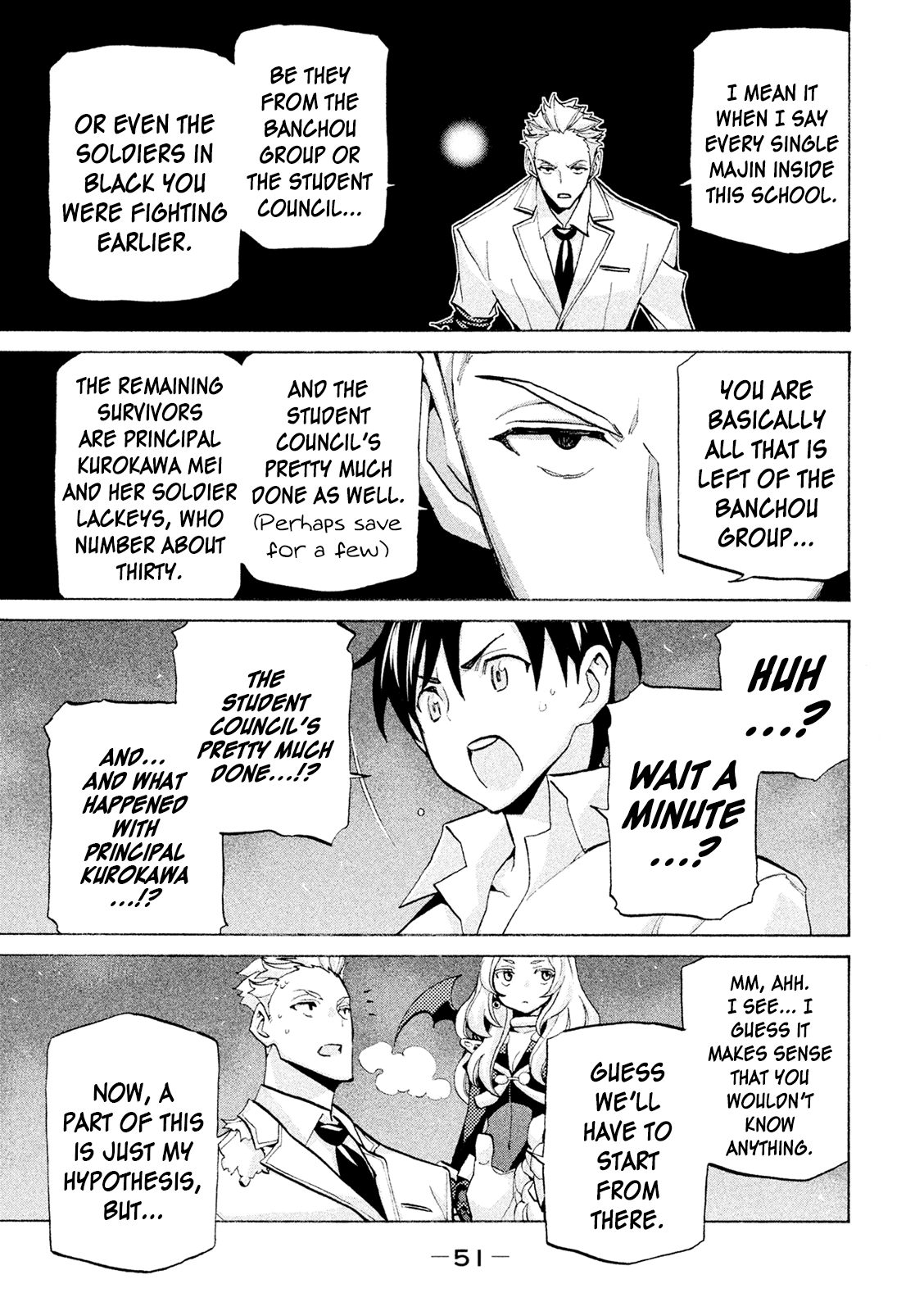 Sentou Hakai Gakuen Dangerosu Chapter 38 page 7 - Chapter 38: Trinity