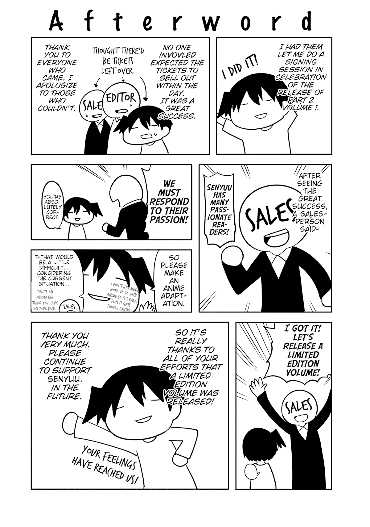 Senyuu. - Main Quest Part 2 Chapter 22.2 page 6 - Chapter 22.2: Volume 2 Extras