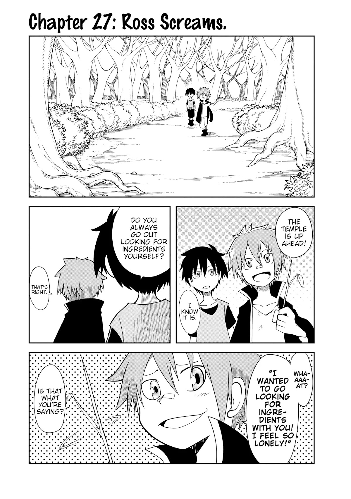 Senyuu. - Main Quest Part 2 Chapter 27 page 1 - Chapter 27: Ross Screams