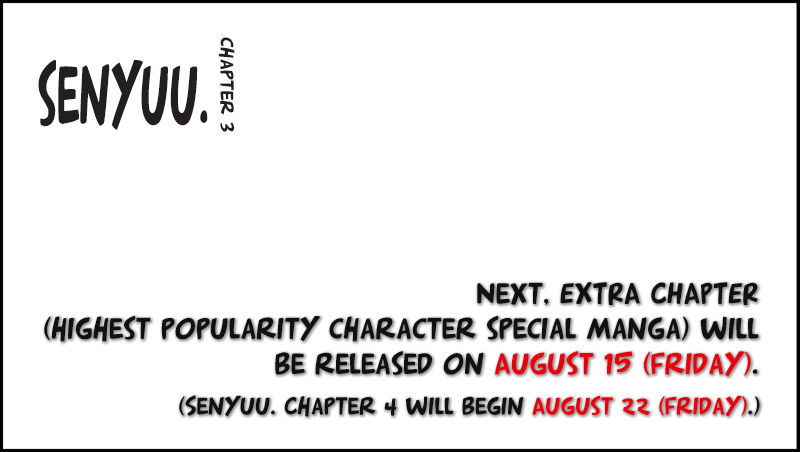 Senyuu. Chapter 3.53-1 page 43 - Vol.03 Chapter 53.1: Extra: Third Popularity Poll Results Announcement