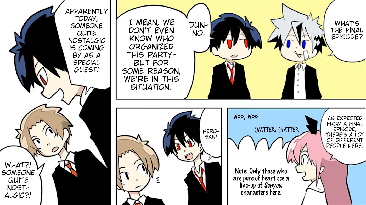 Senyuu. Chapter 5.94 page 4 - Vol.5 Chapter 94: Party Celebrating the Final Episode: Hero