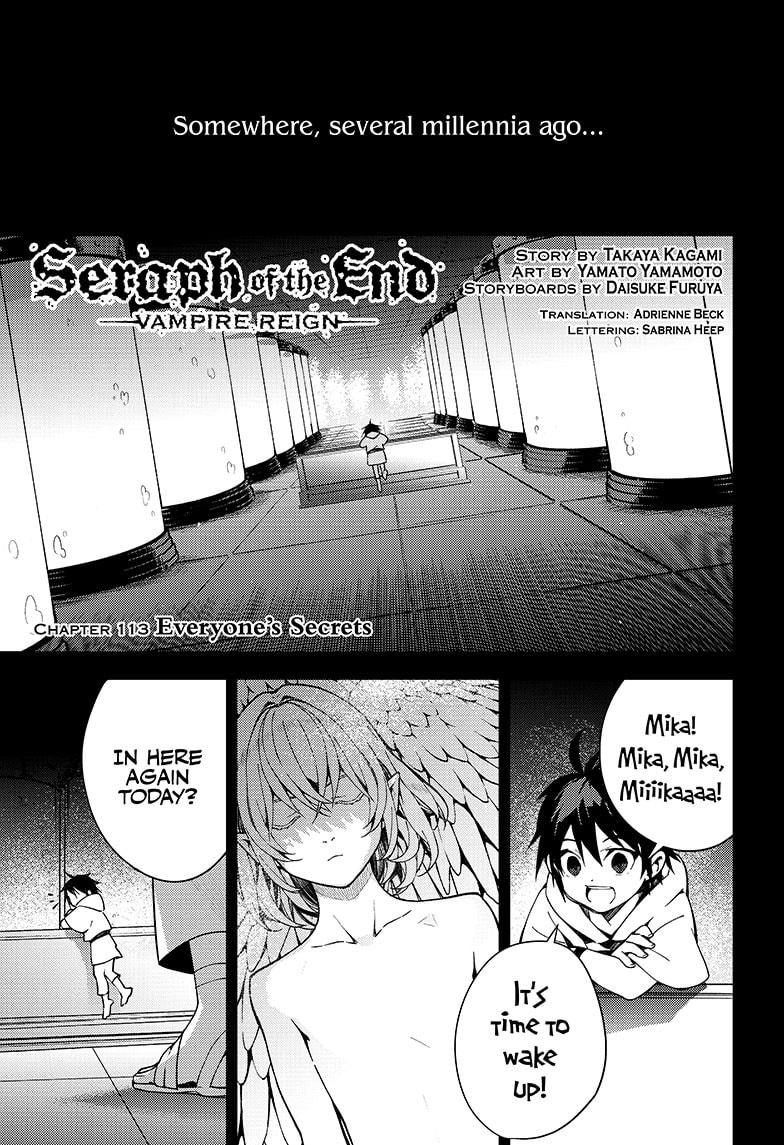 Seraph of the End Chapter 113 page 1 - Chapter 113