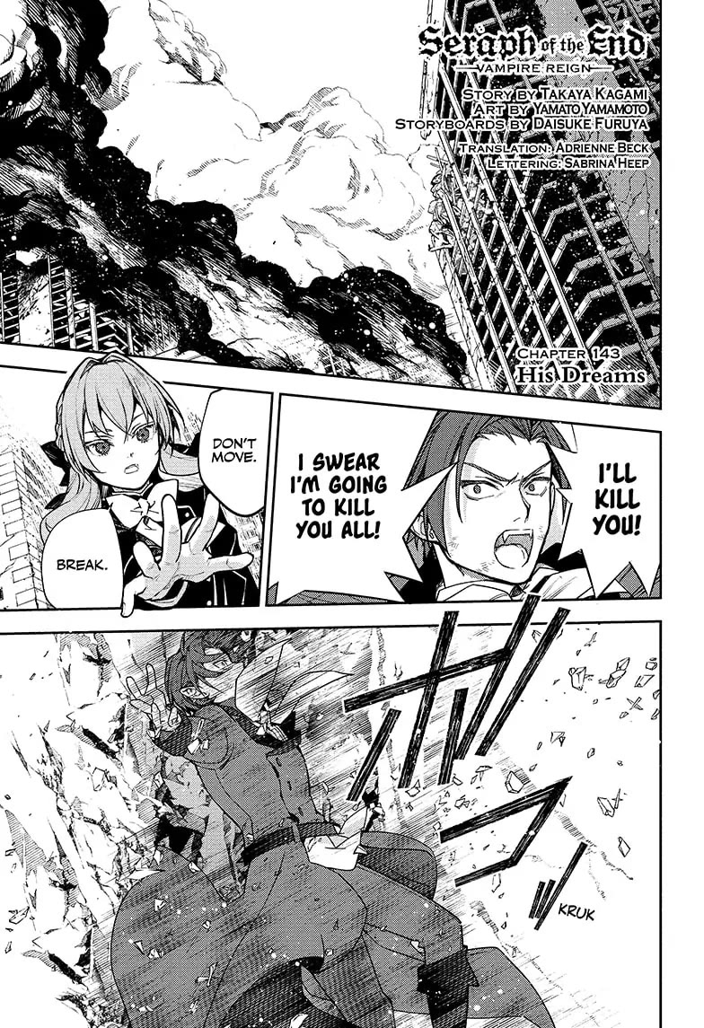 Seraph of the End Chapter 143 page 1 - Chapter 143