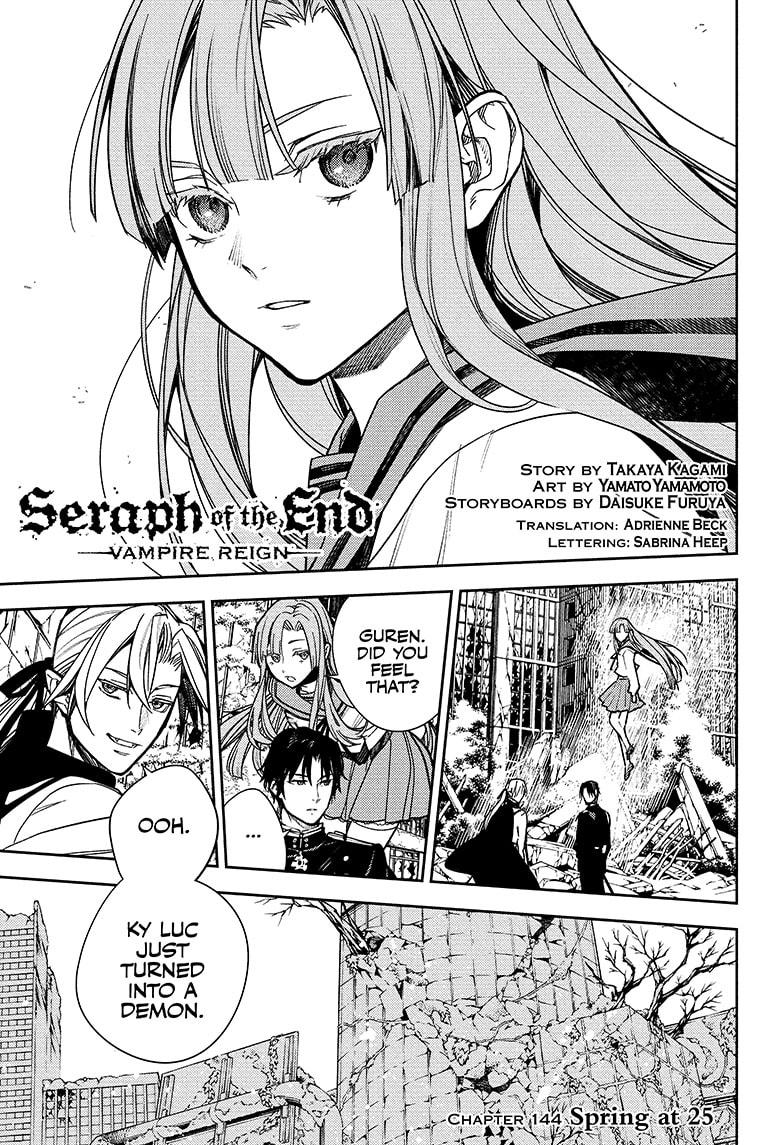 Seraph of the End Chapter 144 page 1 - Chapter 144