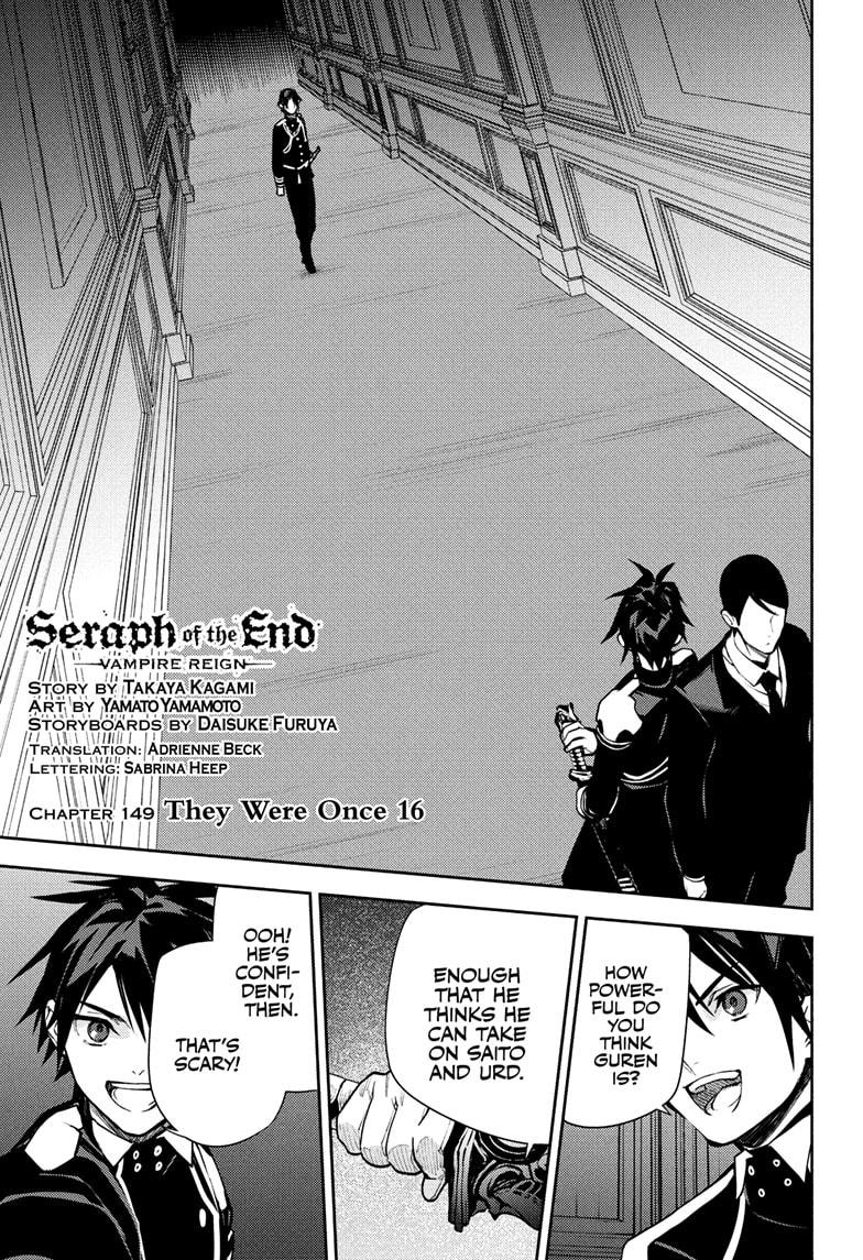 Seraph of the End Chapter 149 page 1 - Chapter 149