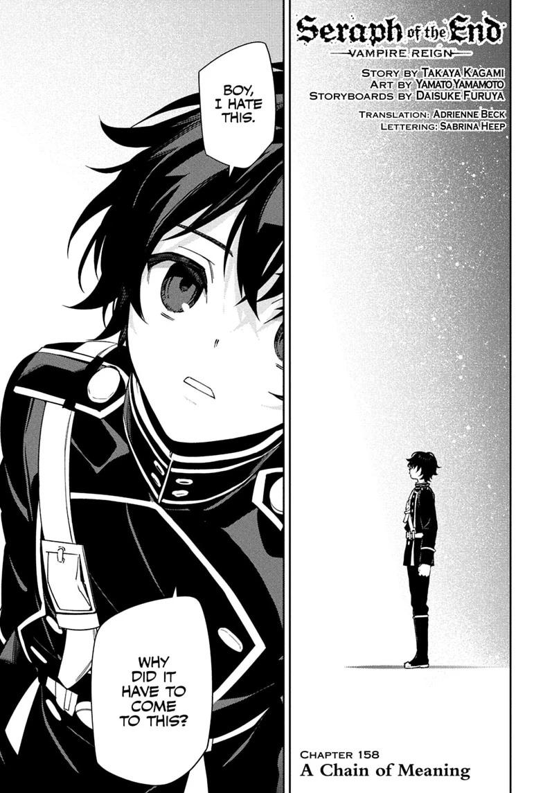 Seraph of the End Chapter 158 page 1 - Chapter 158