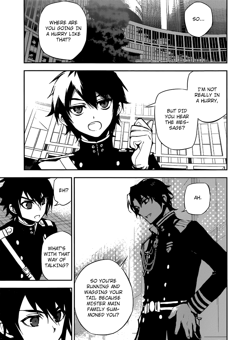 Seraph of the End Chapter 16 page 21 - Chapter 16: The Human World