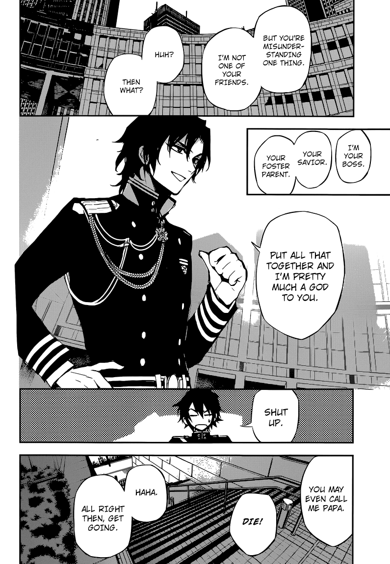 Seraph of the End Chapter 16 page 27 - Chapter 16: The Human World