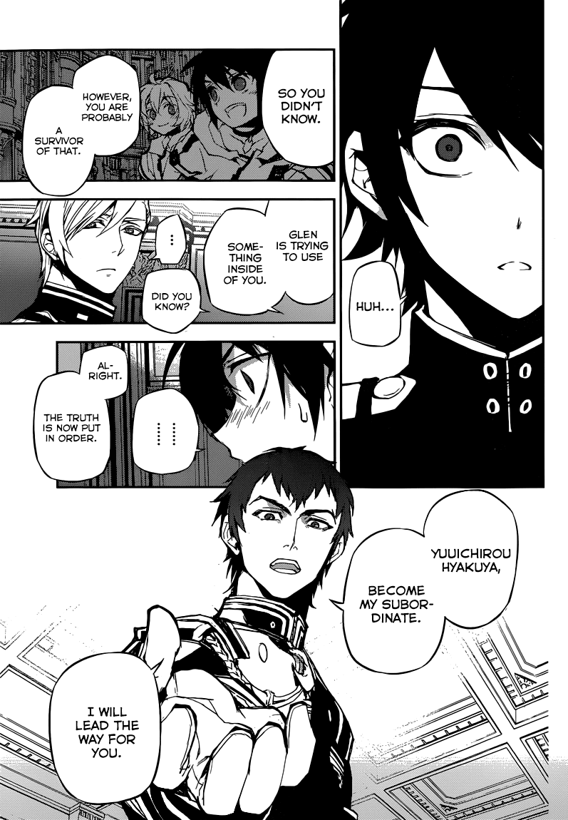 Seraph of the End Chapter 17 page 35 - Chapter 17: The Cursed Guinea Pig