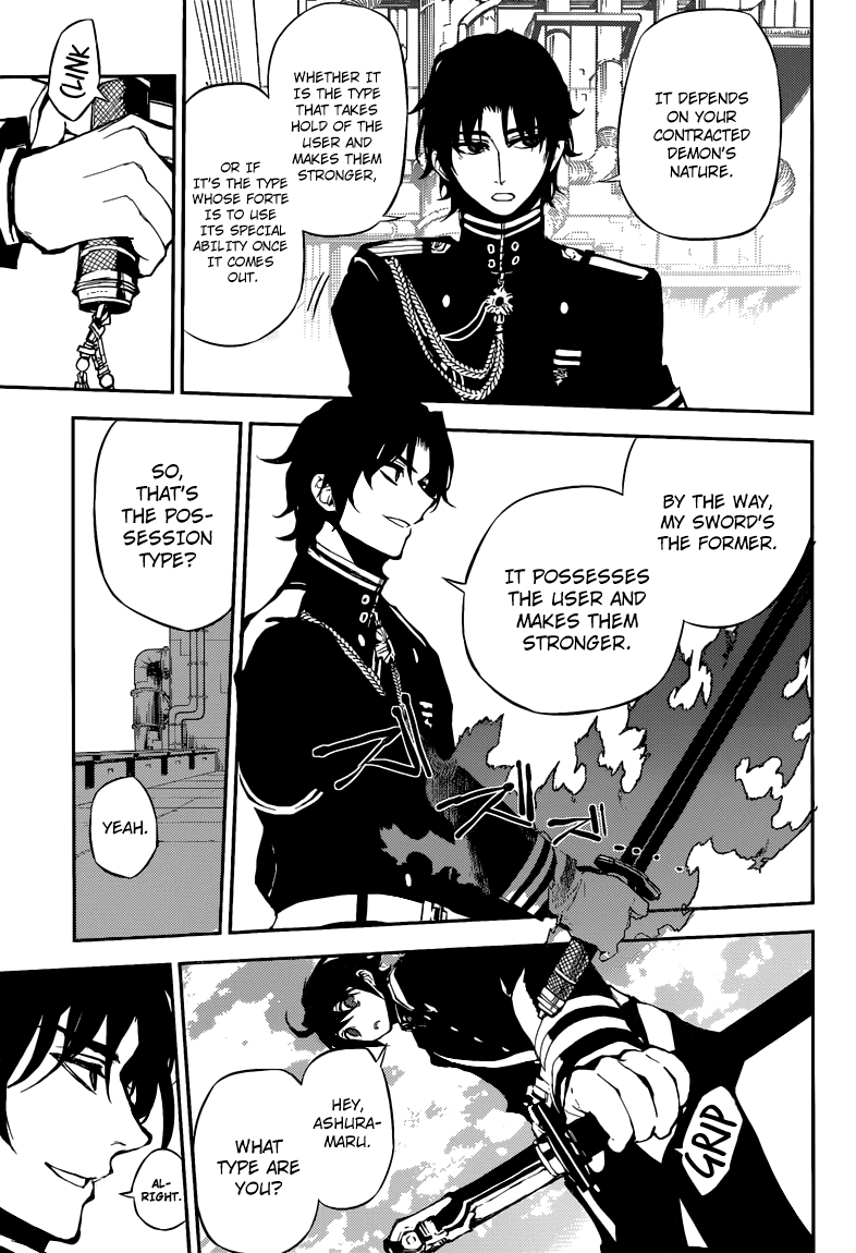 Seraph of the End Chapter 18 page 14 - Chapter 18: The Possesing Mahiru