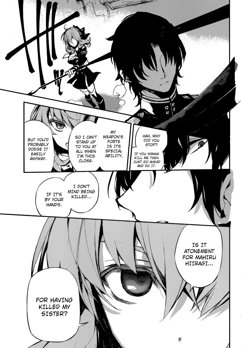 Seraph of the End Chapter 18 page 21 - Chapter 18: The Possesing Mahiru