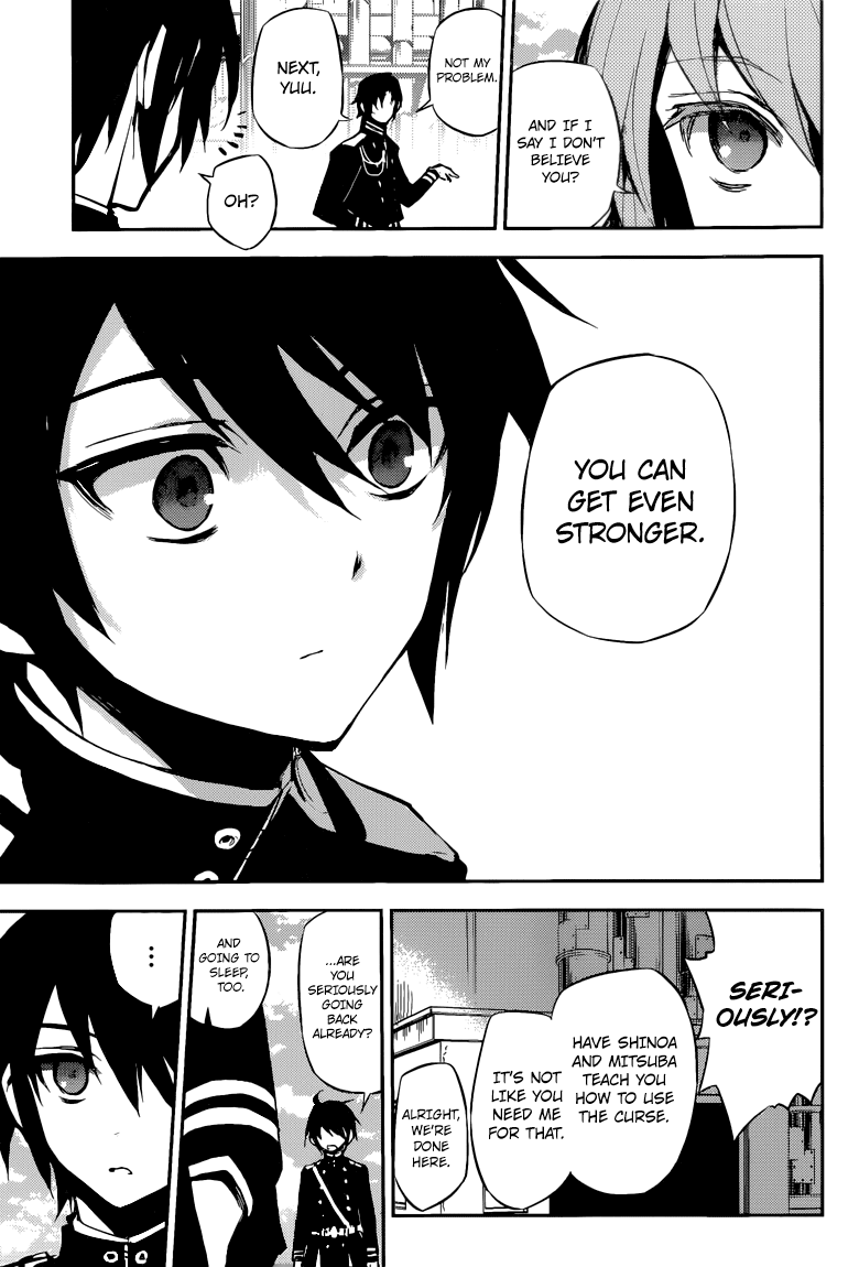 Seraph of the End Chapter 18 page 33 - Chapter 18: The Possesing Mahiru