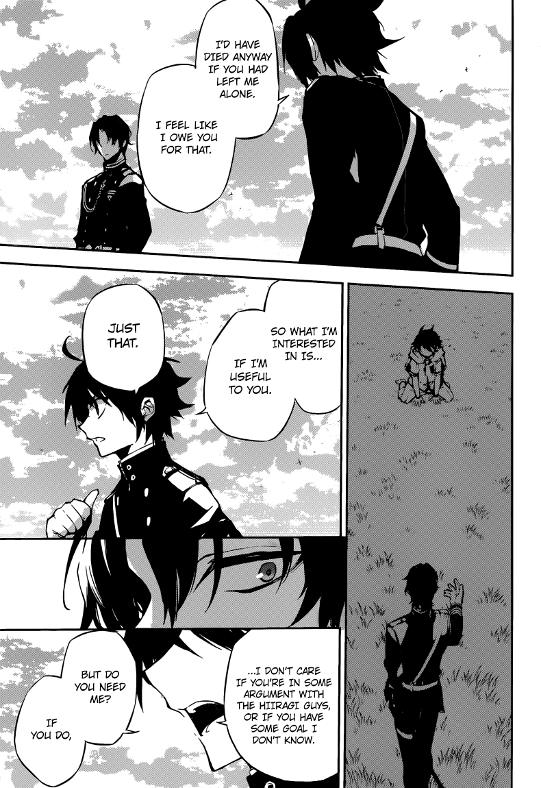 Seraph of the End Chapter 18 page 36 - Chapter 18: The Possesing Mahiru