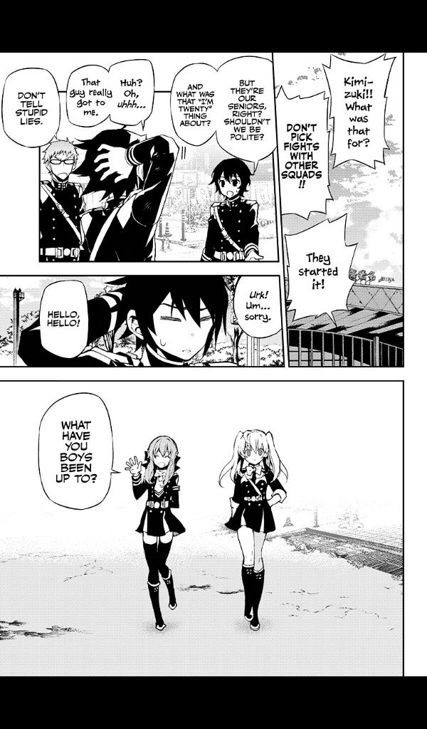Seraph of the End Chapter 25 page 10 - Chapter 25: Narumi & the 20-Year-Old Yu