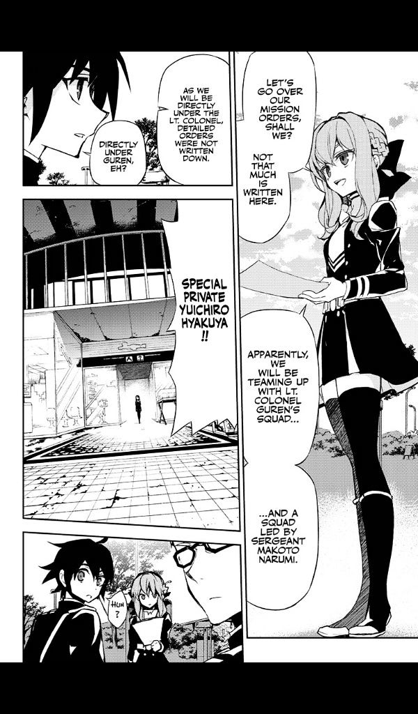 Seraph of the End Chapter 25 page 13 - Chapter 25: Narumi & the 20-Year-Old Yu