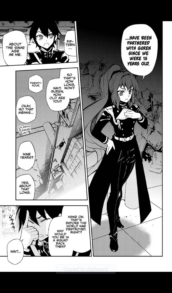 Seraph of the End Chapter 25 page 22 - Chapter 25: Narumi & the 20-Year-Old Yu