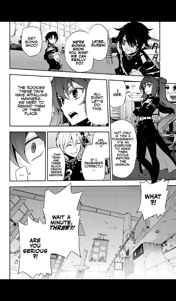 Seraph of the End Chapter 25 page 35 - Chapter 25: Narumi & the 20-Year-Old Yu