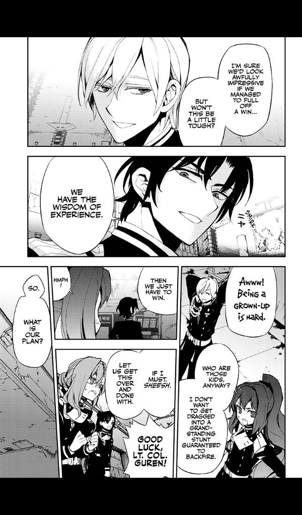 Seraph of the End Chapter 25 page 36 - Chapter 25: Narumi & the 20-Year-Old Yu
