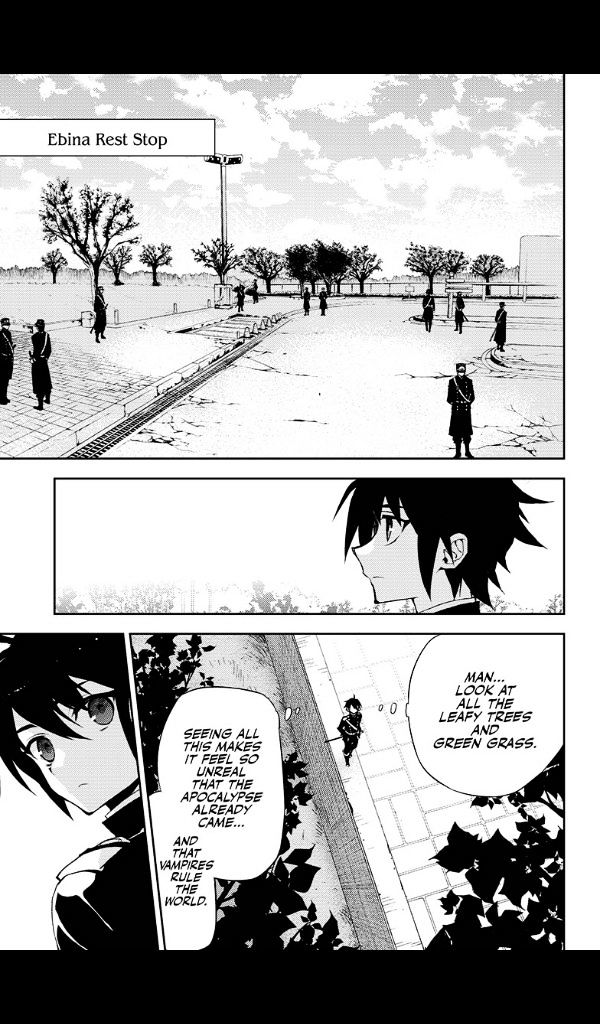 Seraph of the End Chapter 25 page 4 - Chapter 25: Narumi & the 20-Year-Old Yu